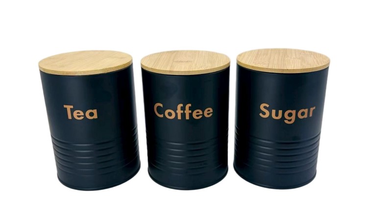 4pcs Breadbin Set (Bambusdeckel 12mm Dicke)