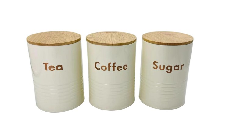 4pcs Breadbin Set (Bambusdeckel 12mm Dicke)