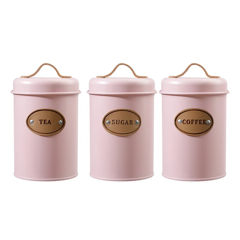 Conjunto de 3 botes de té + café + azúcar