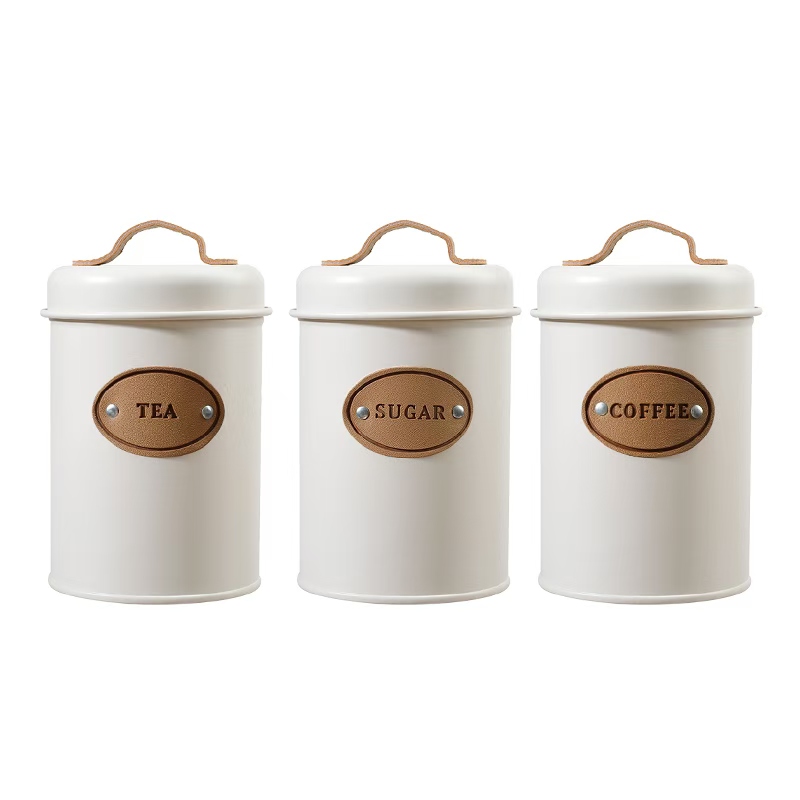 Conjunto de 3 botes de té + café + azúcar