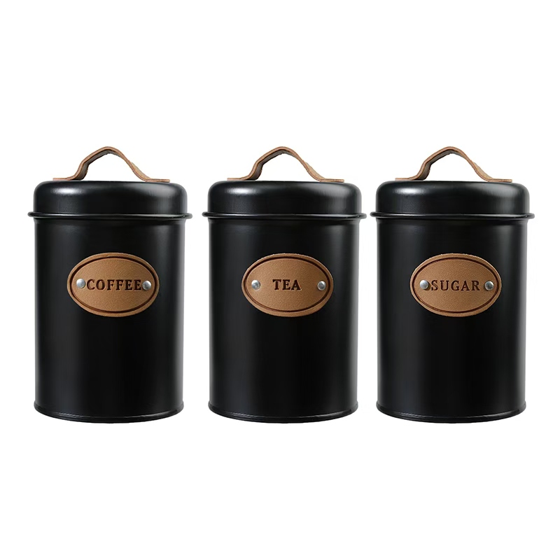 Conjunto de 3 botes de té + café + azúcar