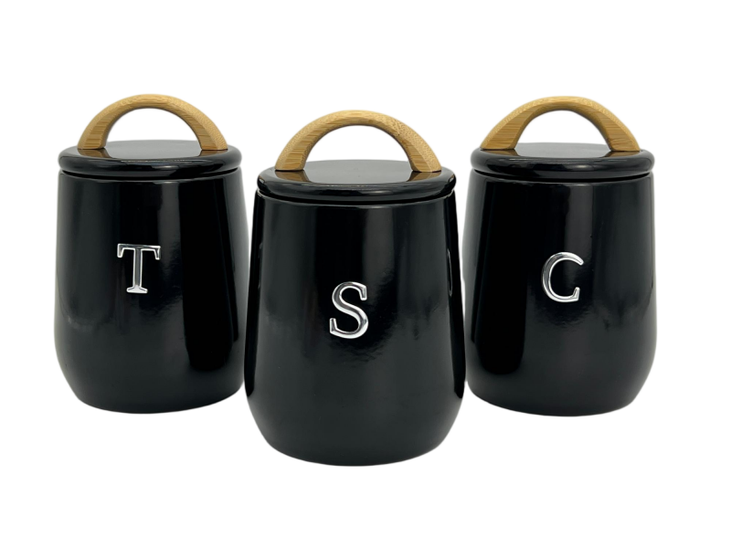 Conjunto de 3 botes de té + café + azúcar