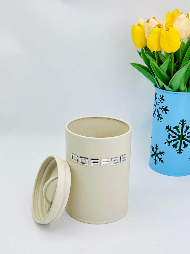 Runde Kaffeebehälter
