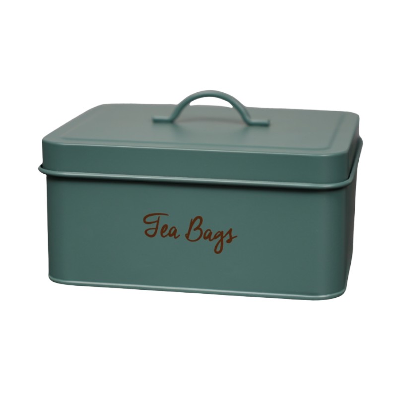 Caja de bolsa de té de 6 ranuras con tapa