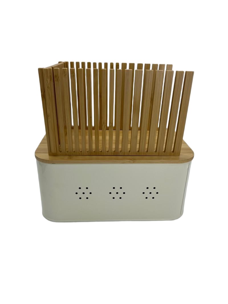 Brot Box mit Bambusdeckel und Bambus Schneidwerkzeug