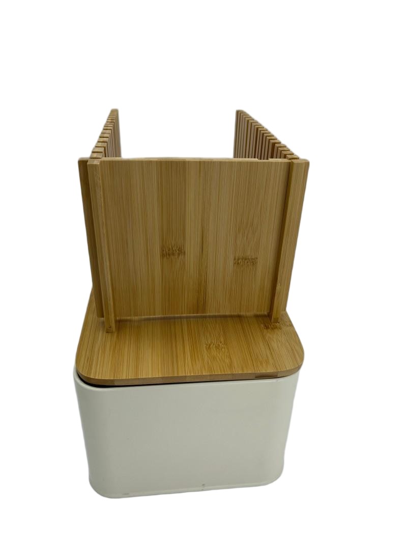 Brot Box mit Bambusdeckel und Bambus Schneidwerkzeug