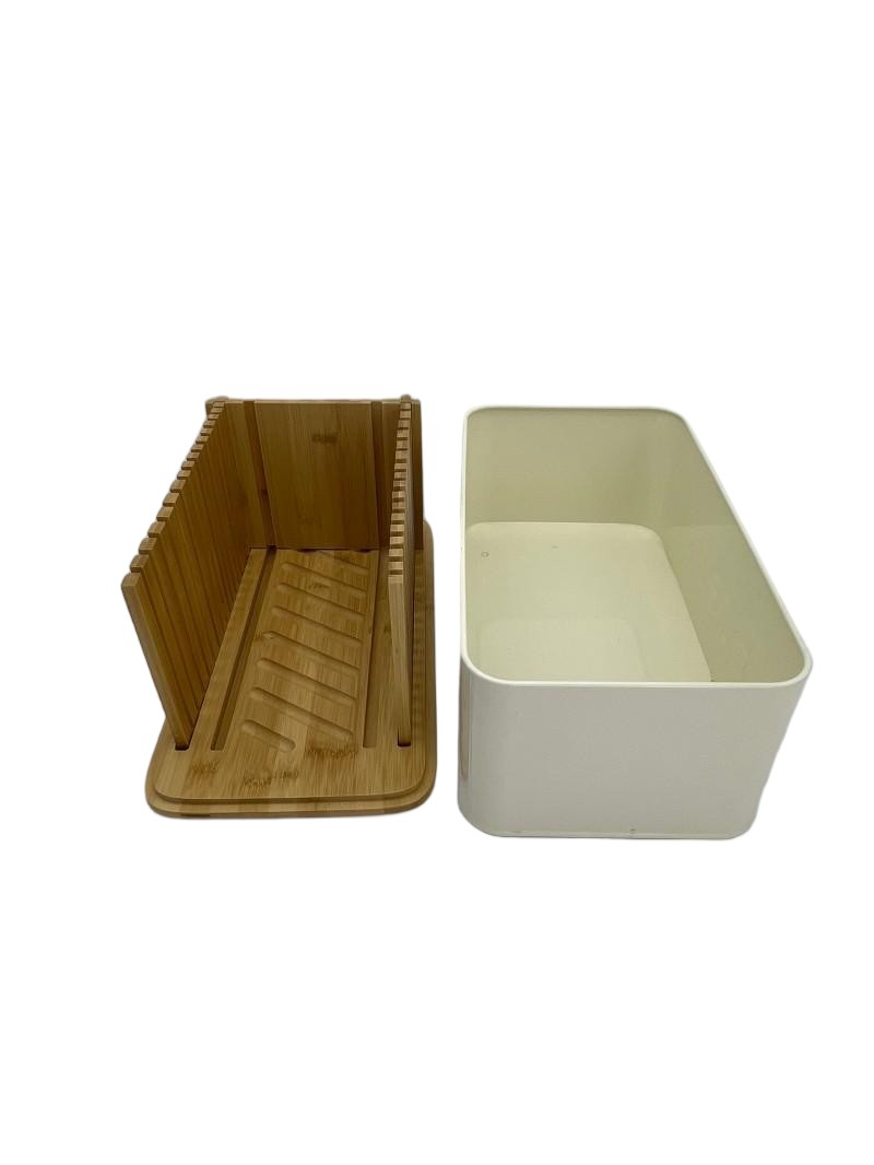 Brot Box mit Bambusdeckel und Bambus Schneidwerkzeug
