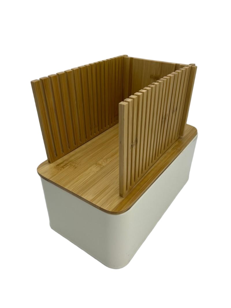 Brot Box mit Bambusdeckel und Bambus Schneidwerkzeug